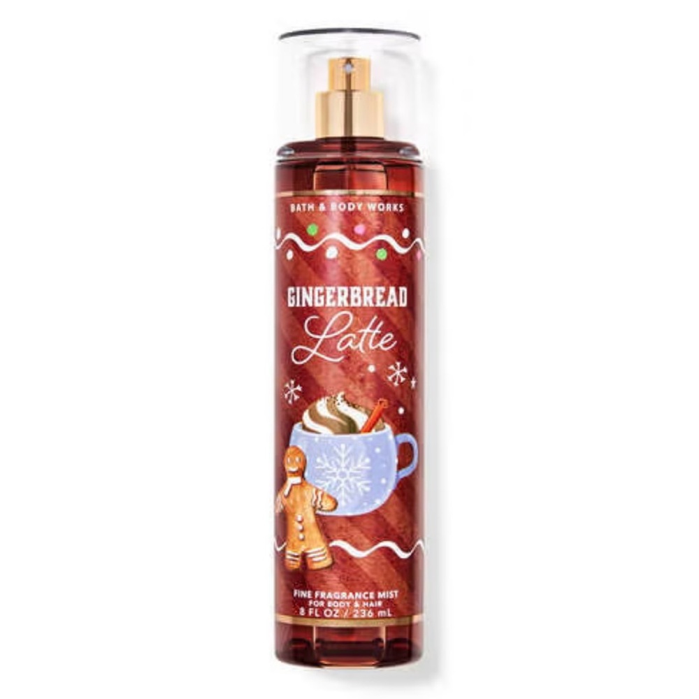 New Bath & Body Works 8oz Gingerbread Latte Fine Fragrance Mist